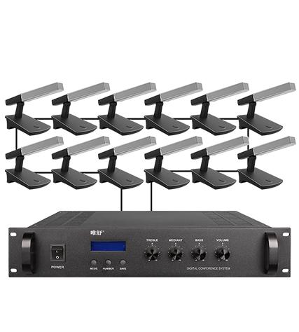 K-800-12 有线手拉手会议系统主机