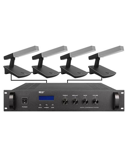 K-800-4 有线手拉手会议系统主机