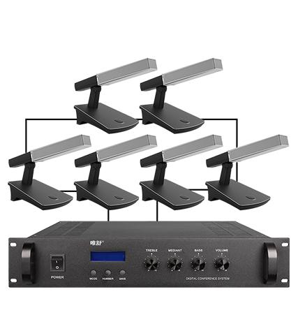 K-800-6  有线手拉手会议系统主机